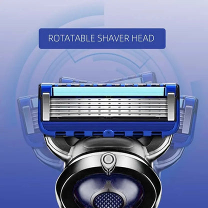 Manual Shaving For Men Replace Head Five Layer Blade Eight Comfortable