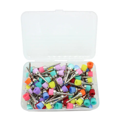 100pcs Dental Prophy Brushes Polishing Polisher Disposable Latch type