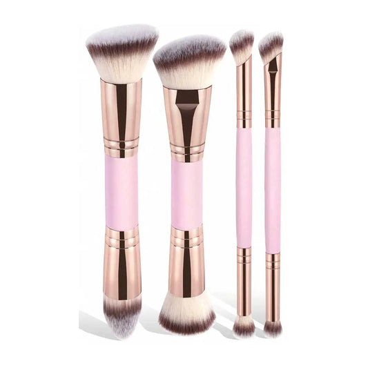 4pcs Basic Makeup Brushes Set With Box Dual-ended Foundations Powder