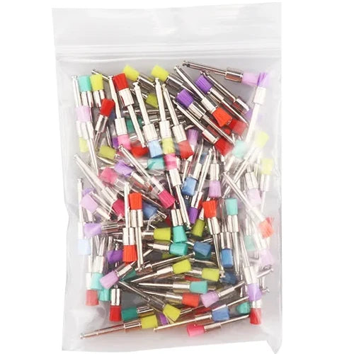 100pcs Dental Materials Prophy Prophylaxis Brush Colour White Nylon