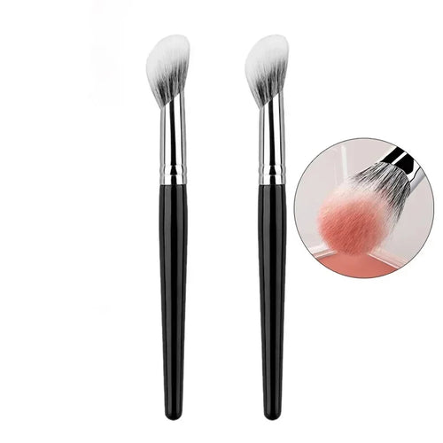 1/2Pcs Peach Heart Blusher Brush - Small Flat Precise for