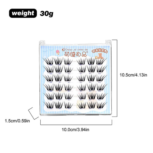 Ultra-thin Lashes Zero-touch False Eyelashes Natural Eyelash Clusters