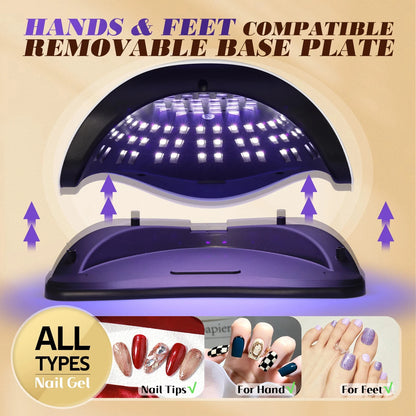 UV/LED Nail Lamp Dryer - 81 LED, Auto Sensor, 4 Timer Settings, Fast