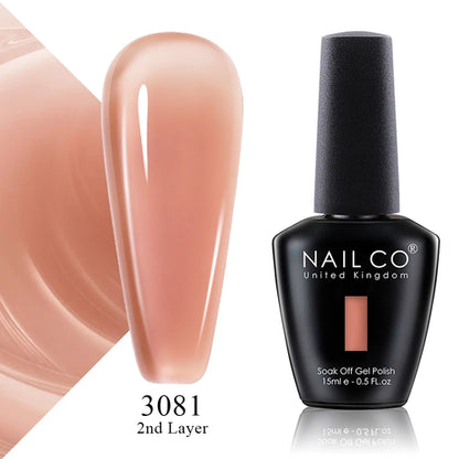 NAILCO 15ml Translucent Color Gel Nail Polish Vernis Semi Permanent UV