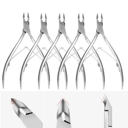 Professional Cuticle Cutter Nail Nippers Scissors Manicure Pusher