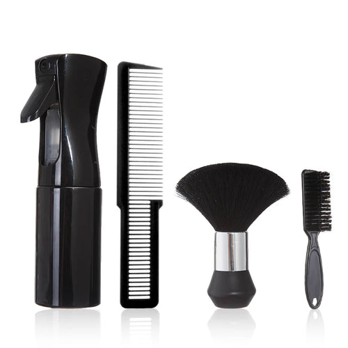 4pcs Professional Haircut Set Barbershop Tools Spray Bottle Comb Hair