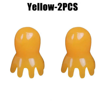 Cute Octopus Scalp Massage Comb (Resin)｜Korean Hair Care, Stress