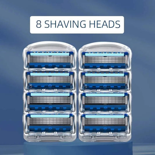 Manual Shaving For Men Replace Head Five Layer Blade Eight Comfortable