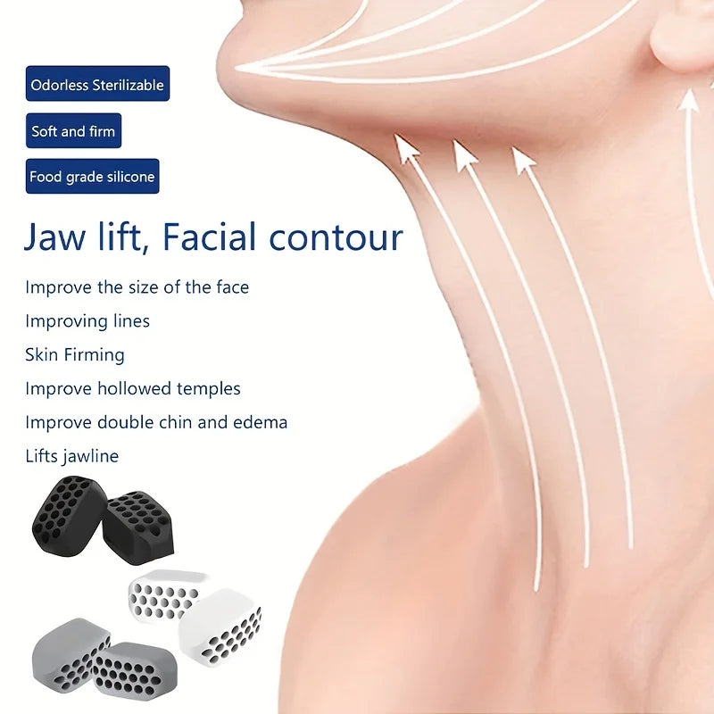 Masseter Ball Facial Muscle Trainer - Silicone jaw trainer for