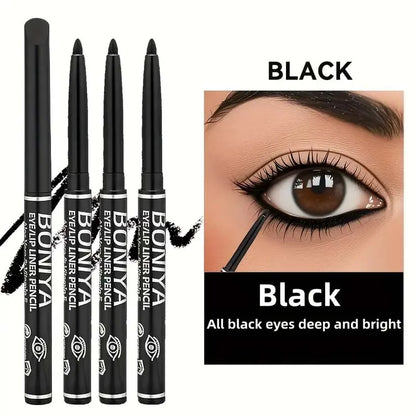 3pcs/Silky Black Brown Eyeliner Smooth Waterproof and Sweatproof