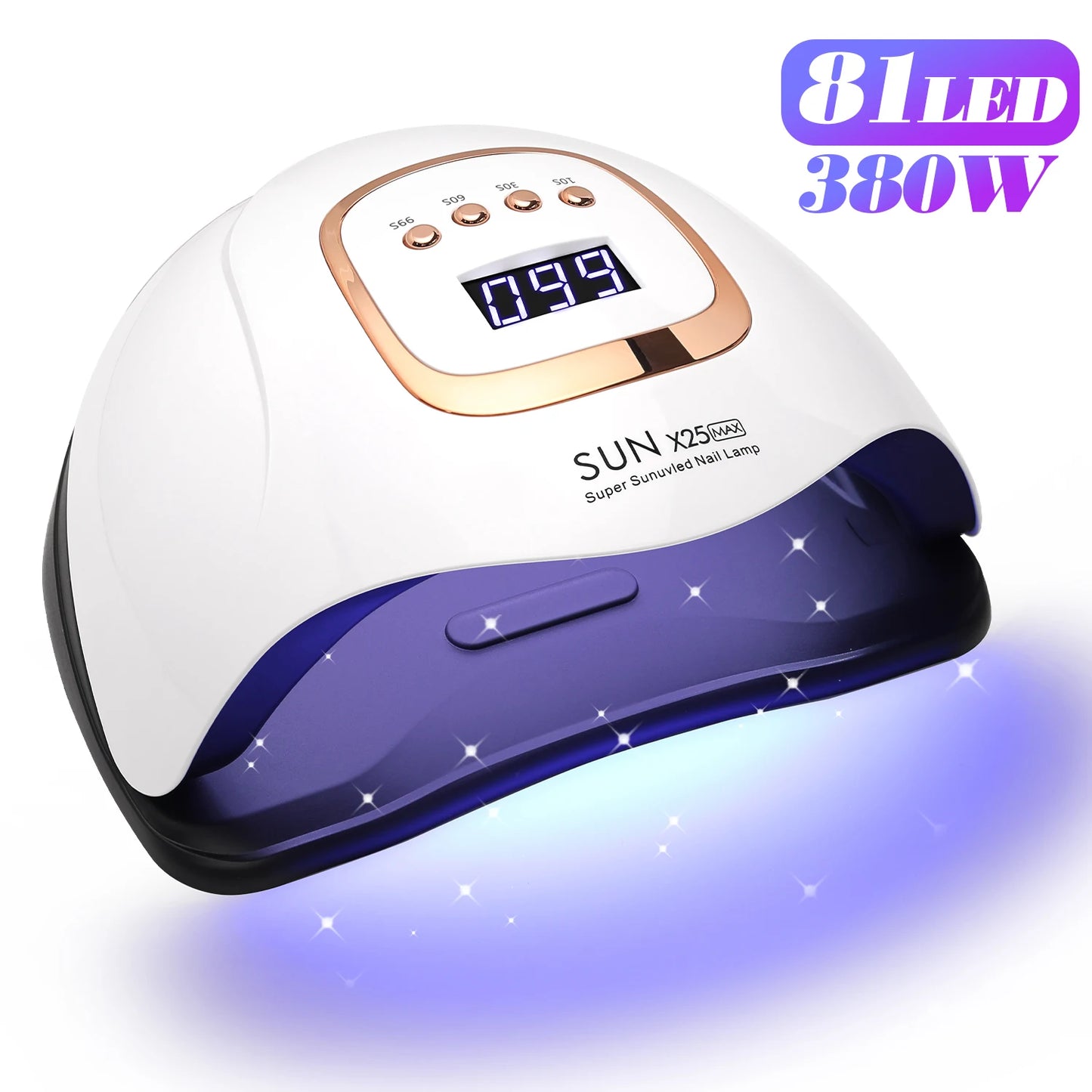 UV LED Nail Lamp 380W Nail Curing Lamps For Home Salon Powerful LED