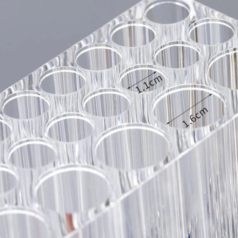 26 Holes Acrylic Nail Brushes Organizer Nail Art Kit Storage Tools