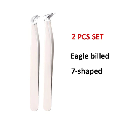 Multifunctional Tweezers Stainless Steel Eyelash Tweezers Grafting