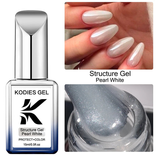 KODIES GEL Nude Pink Rubber Base Gel Nail Polish 15ML Structure Semi