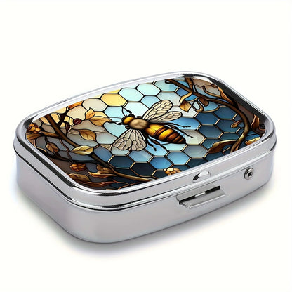 Travel Cases Lovely Colored Medicine Metal Jwelery Organizers