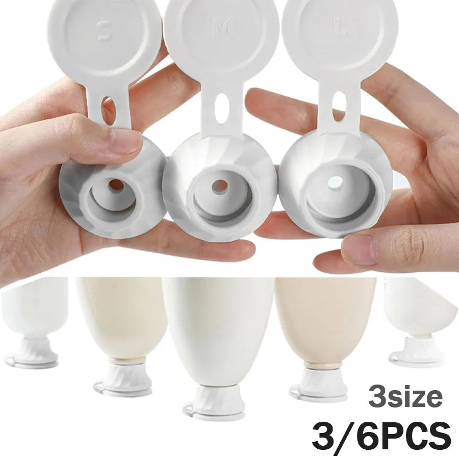 Bottle Emptying Caps, 3/6pcs Adapters Transfer Connector, 3 Sizes