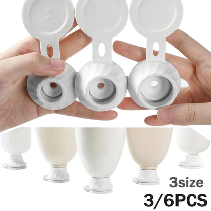 Bottle Emptying Caps, 3/6pcs Adapters Transfer Connector, 3 Sizes