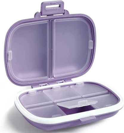 8 Grids Mini Pill Case Plastic Travel Medicine Box Cute Small Tablet