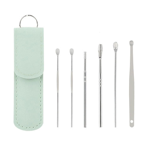 6Pcs/set Ear Cleaner Ear Wax Pickers Stainless Steel Earpick Wax