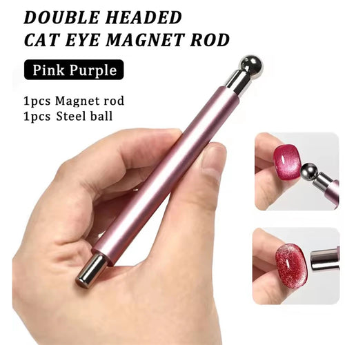 1Pcs Round Steel Magnetic Ball Double-Headed Thickened Cat-Eye