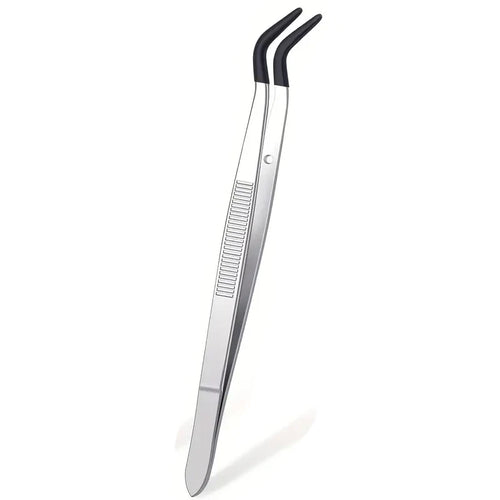 1/4 Pieces Tweezers With Rubber Tips Tweezers Rubber PVC Silicone