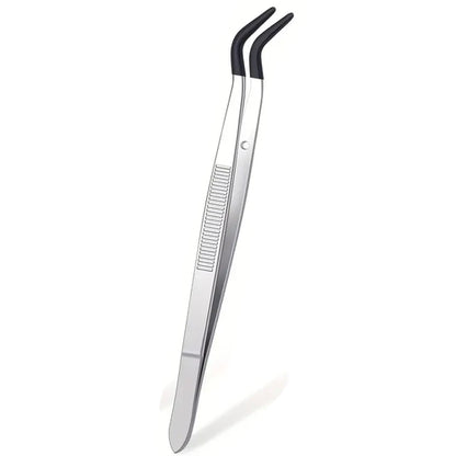 1/4 Pieces Tweezers With Rubber Tips Tweezers Rubber PVC Silicone