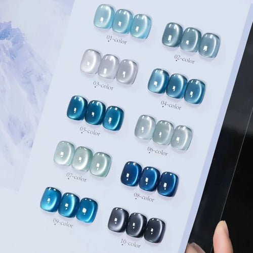 MIANEL Blue Tears Cat Eye Series 3 Colors Unique Blue Color And