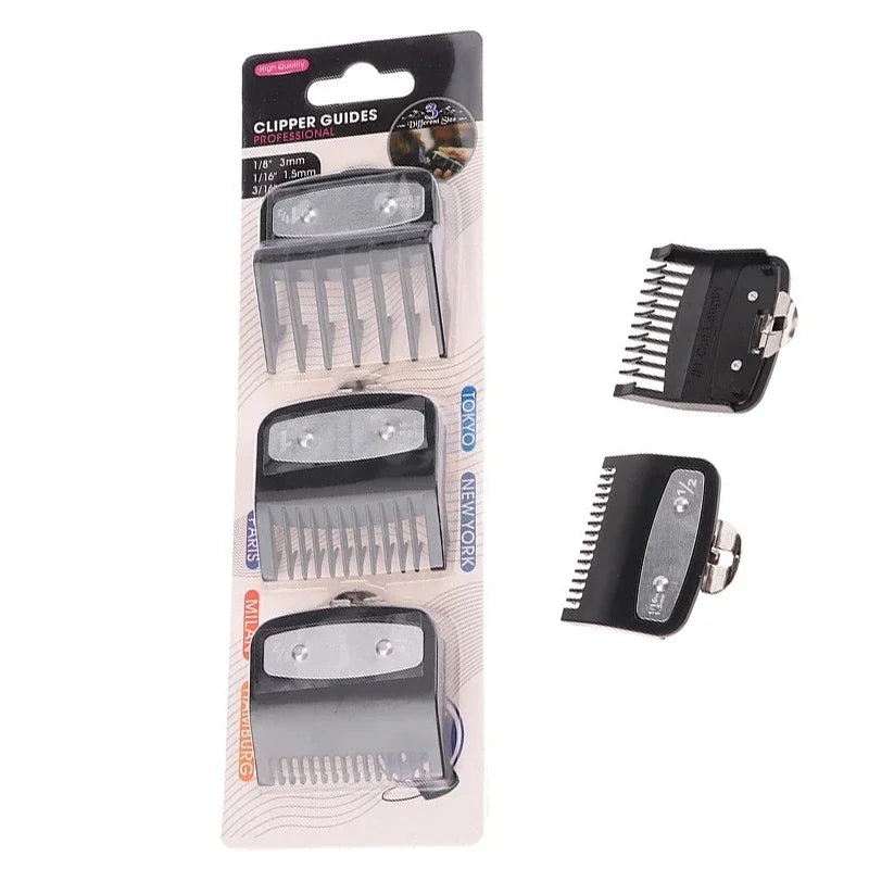 1.5mm 3mm 4.5mm 1Pcs Black Limit Comb Set Hair Clipper Guards Guide