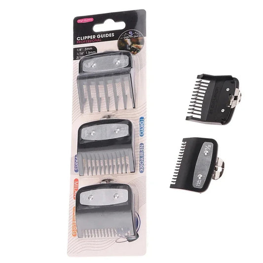 1.5mm 3mm 4.5mm 1Pcs Black Limit Comb Set Hair Clipper Guards Guide