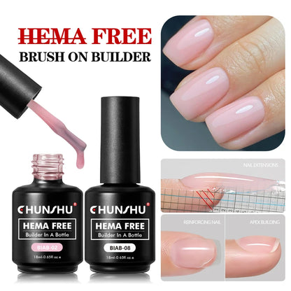CHUNSHU Hema FREE Construction UV Gel 18ml Builder Nail Gel In A