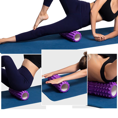 1pc Foam Massage Roller, Hollow Yoga Column Fitness Equipment for