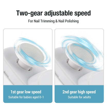 Automatic Anicure Trimmer Electric Nail Clippers With Light Adult Baby