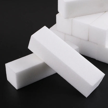 LINMANDA 5/20Pcs White Nail Buffer Block 4 Way Professional Nail Files