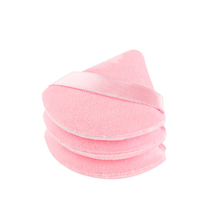 1/2/3/6Pcs Triangle Velvet Powder Puff Face Cosmetic Eye Beauty Makeup
