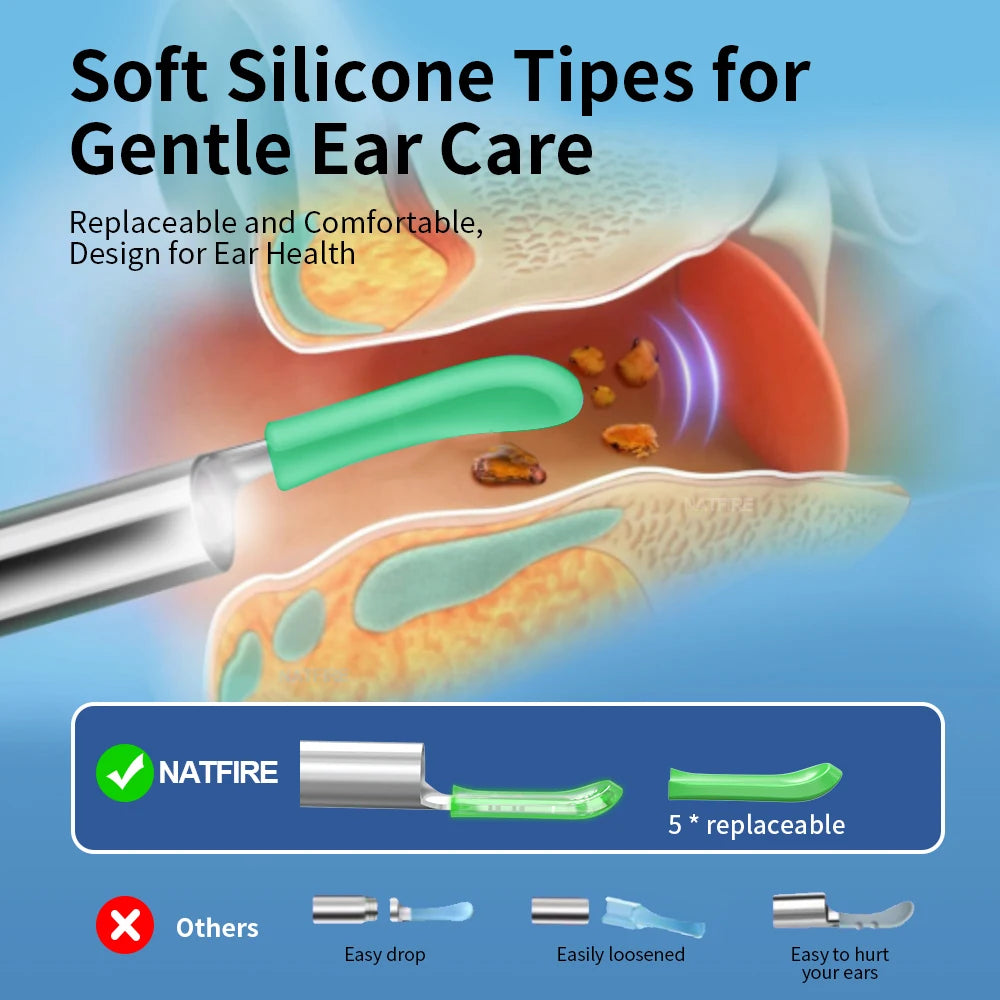 Wireless Ear Wax Cleaner with Camera Safe Earwax Removal Endoscope