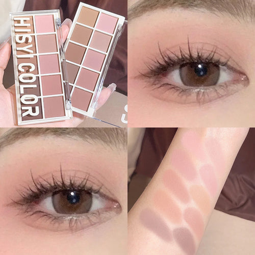 Star Rejuvenation Ten-Color Eye Shadow Pearl Matte Pink Pure Desire