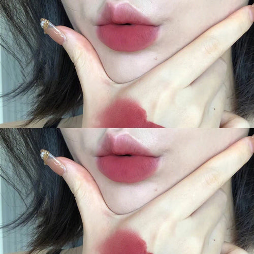Single Velvet Matte Mist Lip Gloss,Waterproof Non-Stick Cup Lip Glaze
