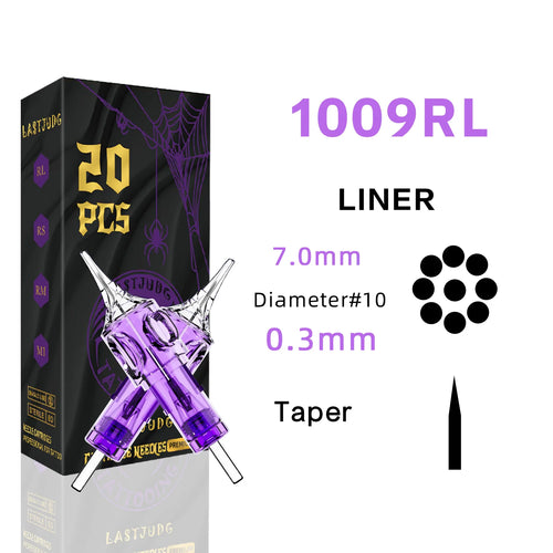 LASTJUDG Tattoo Needles 20PCS Disposable Tattoo Needles RL RS M1 RM