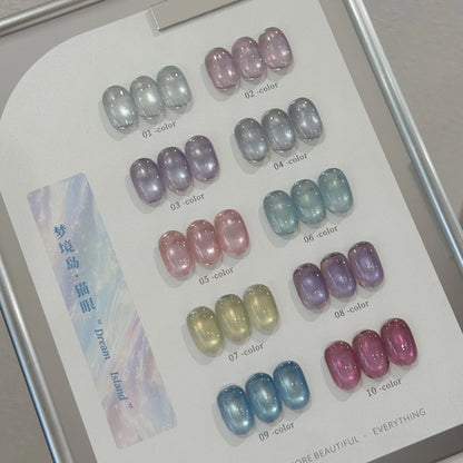 MIANEL Blue Tears Cat Eye Series 3 Colors Unique Blue Color And