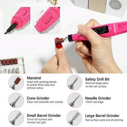 Electric Nail Sander Set Nail Drill Machine Grinding Equipment Milling