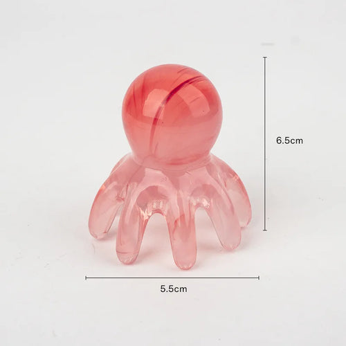 Octopus Massage Comb Resin Head Meridian Scraping Scalp Massage Brush