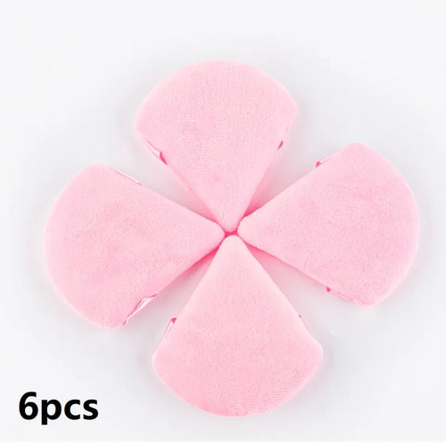 1/2/3/6Pcs Triangle Velvet Powder Puff Face Cosmetic Eye Beauty Makeup