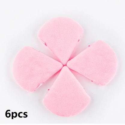 1/2/3/6Pcs Triangle Velvet Powder Puff Face Cosmetic Eye Beauty Makeup