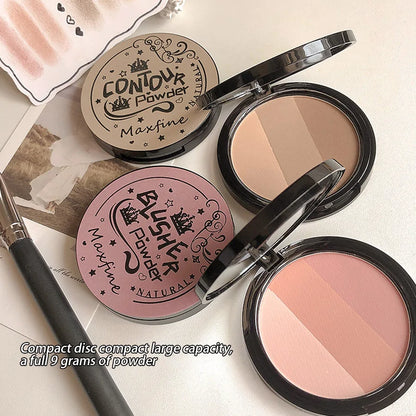 Three-color Blush Palette Delicate Long-lasting Waterproof Non-fading