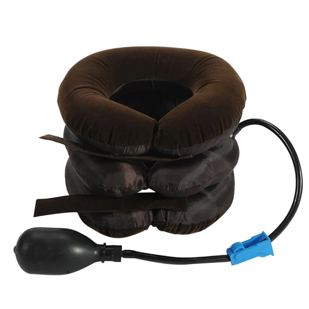Inflatable Neck Stretcher Support Air Cervical Traction 3 Tubes Neck