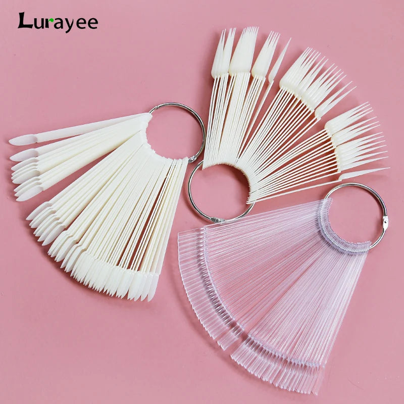 80/50/20pcs Nail Display Sticks Nail Swatch False Nail Tips Nail Gel