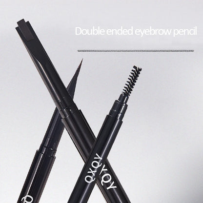 QXQY Eyebrow Pencil Automatic Rotating Double Head Long Lasting