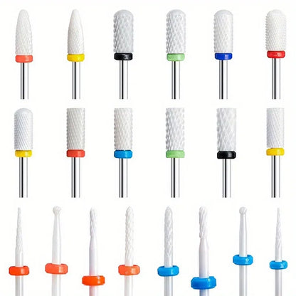 1Pcs Ceramic Milling Cutter Nail Drill Bits Electric Manicure Drills