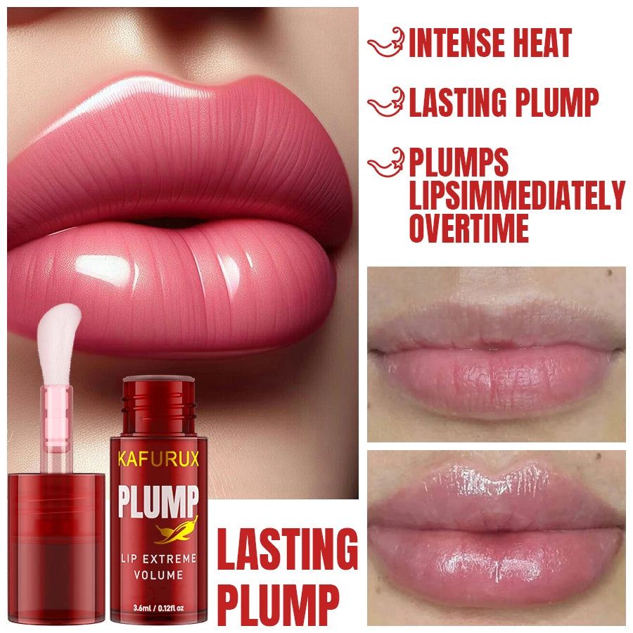 1PC Lip Plump Long Lasting Lip Oil Moisturizing Lip Gloss Serum