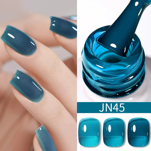 BORN PRETTY 10ml Translucent Jelly Nude Gel Nail Polish Colorful